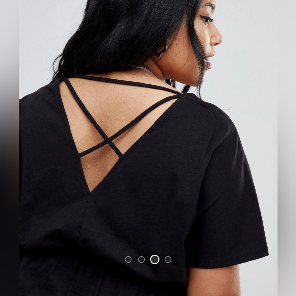 ASOS Doleman sleeve dress with back detail 3X